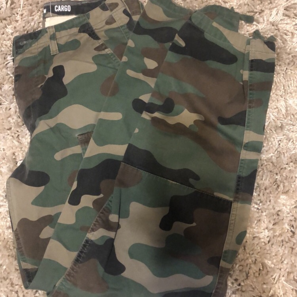 Distressed Cargo Army Fatigue Pants